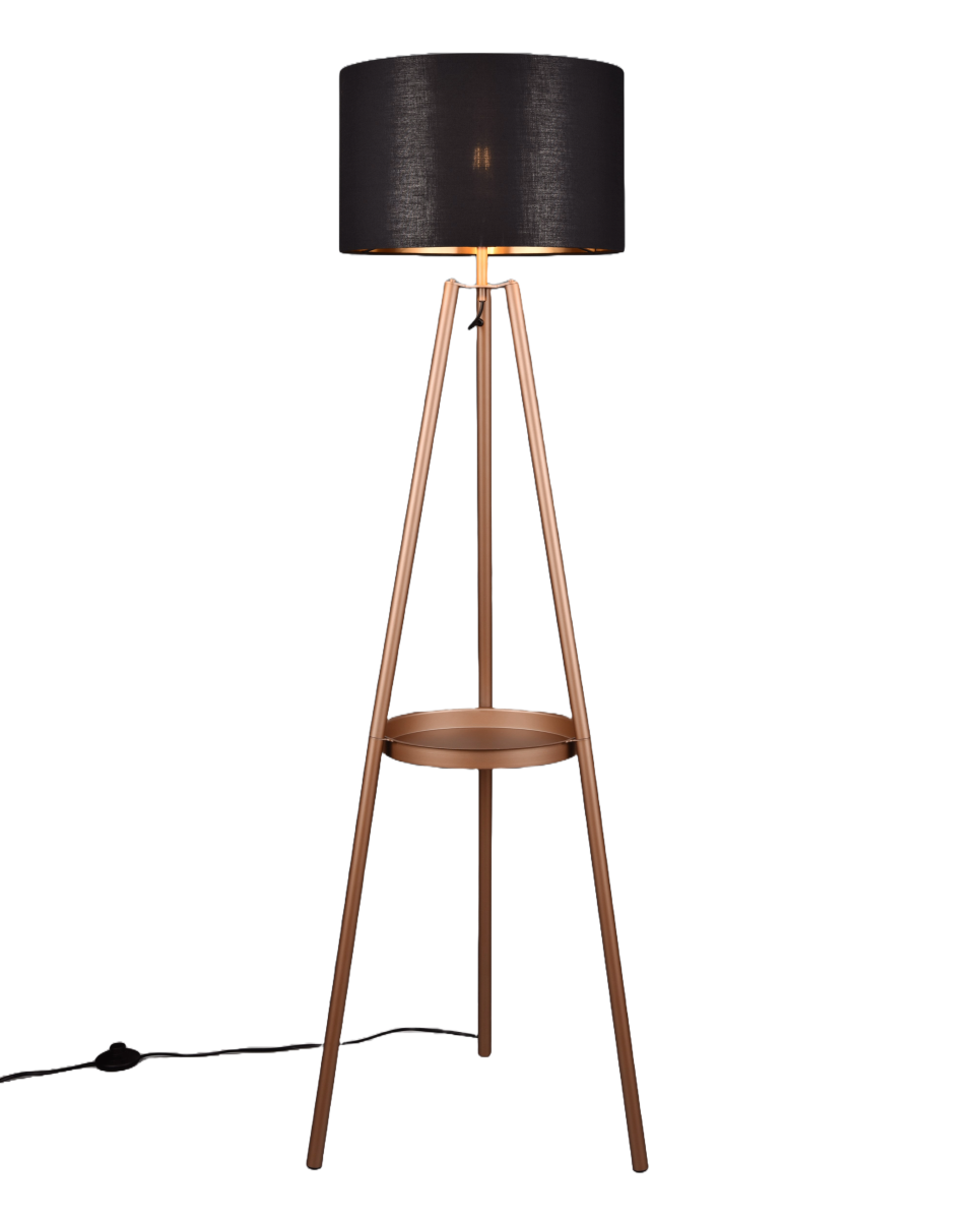 Trendhopper 1-flg Stehlampe Cole Coffee Schwarz