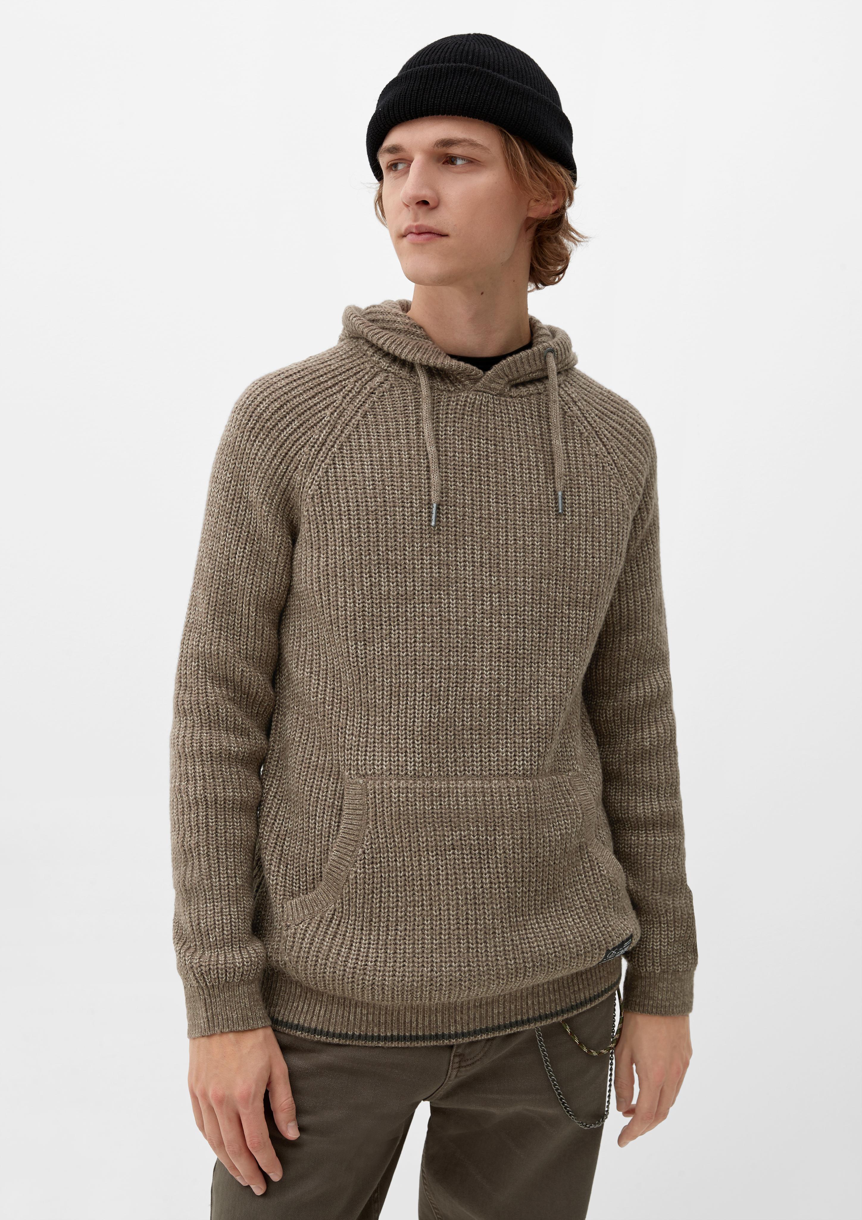 Strickpullover mit Kängurutasche  2118696-84W0
