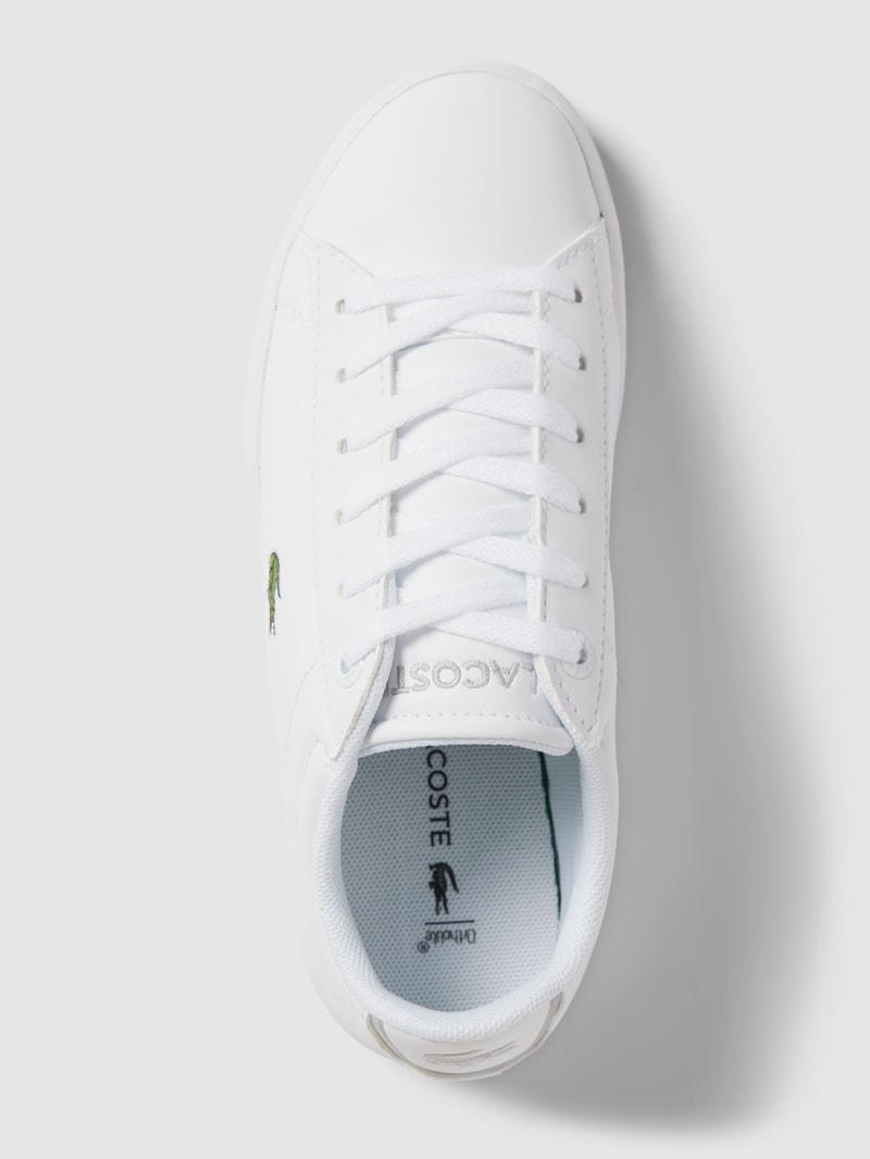 Sneaker mit Logo-Stitching in weiß