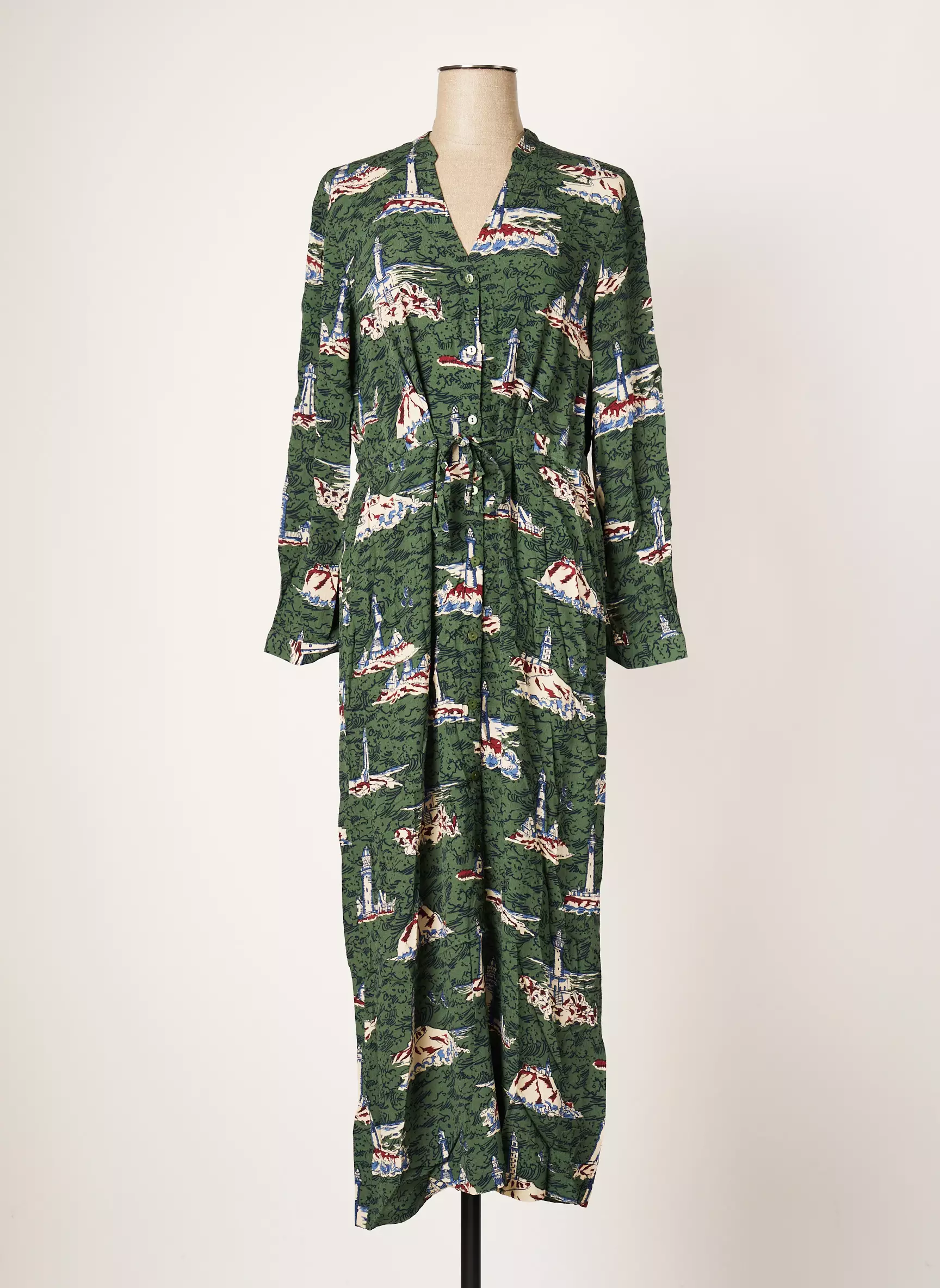 Nice Things Robes Longues Femme couleur vert