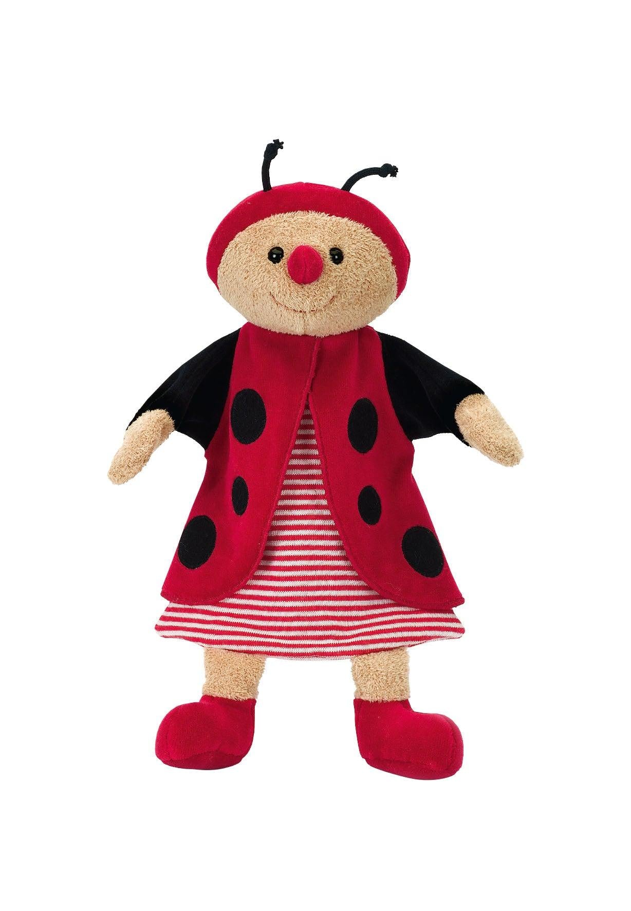 Handpuppe Marienkäfer rot, 28 cm fürs Theater