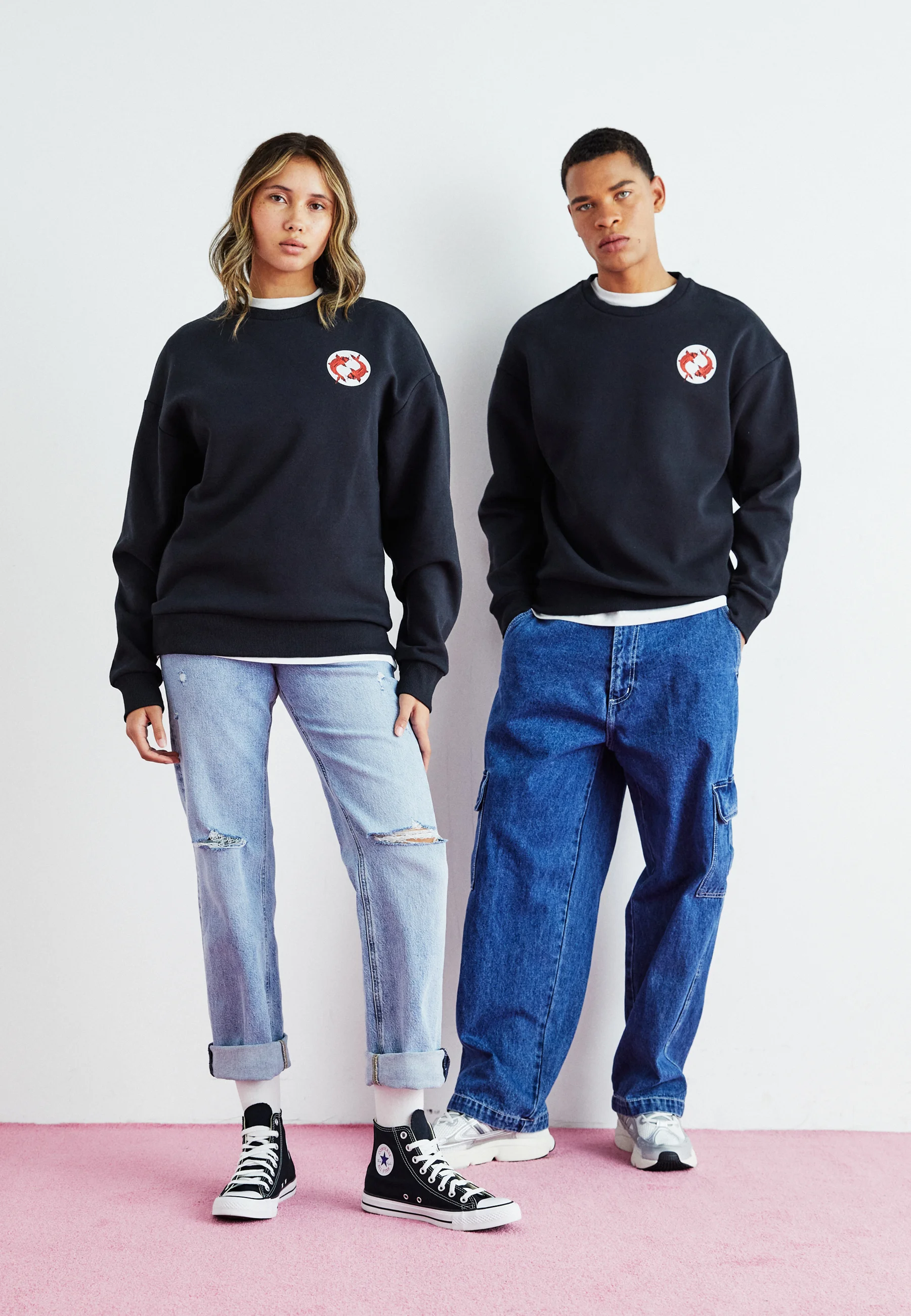 Sudadera Jack & Jones JORAQUARIUM CREW UNISEX