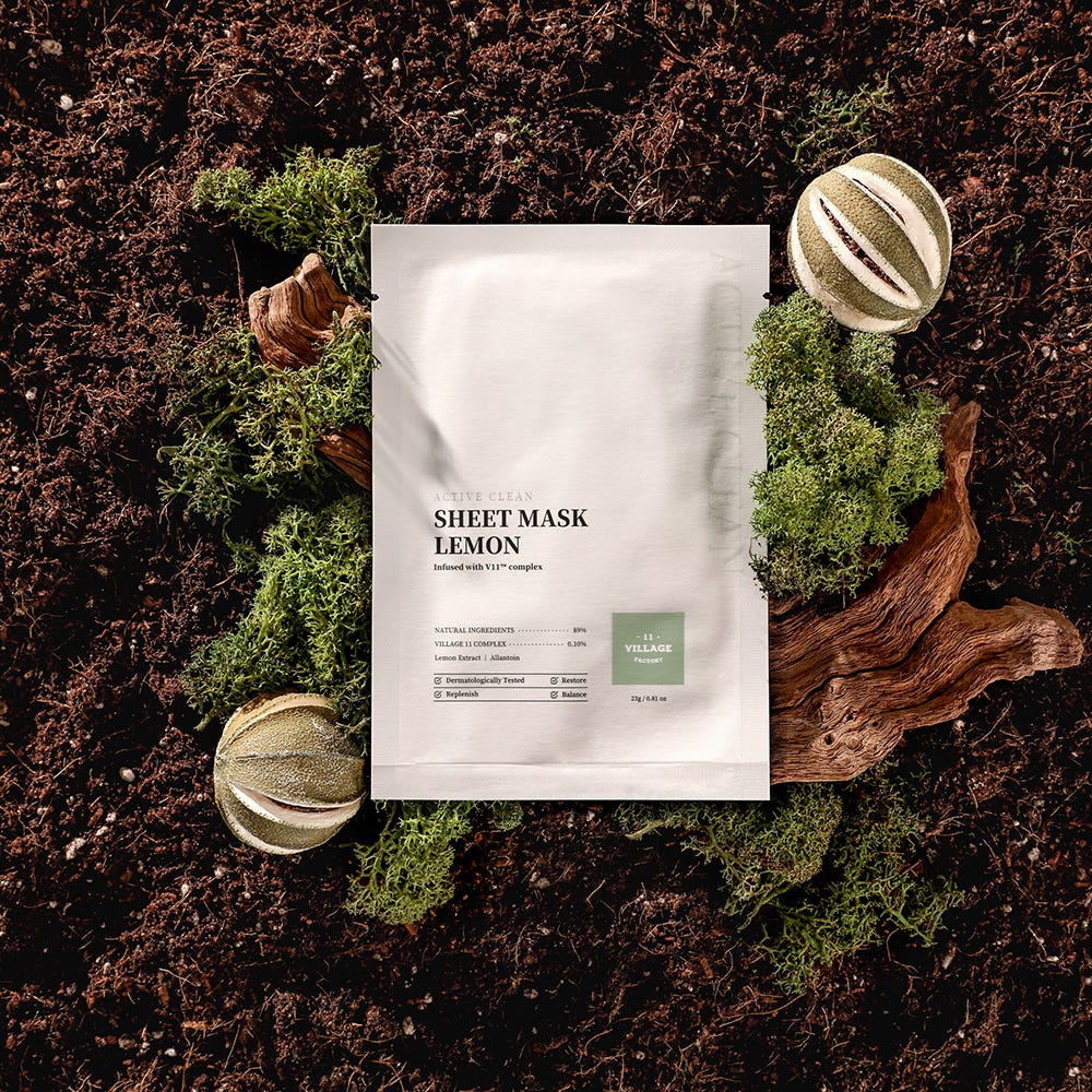 11 Village Factory Active Clean Sheet Mask Lemon