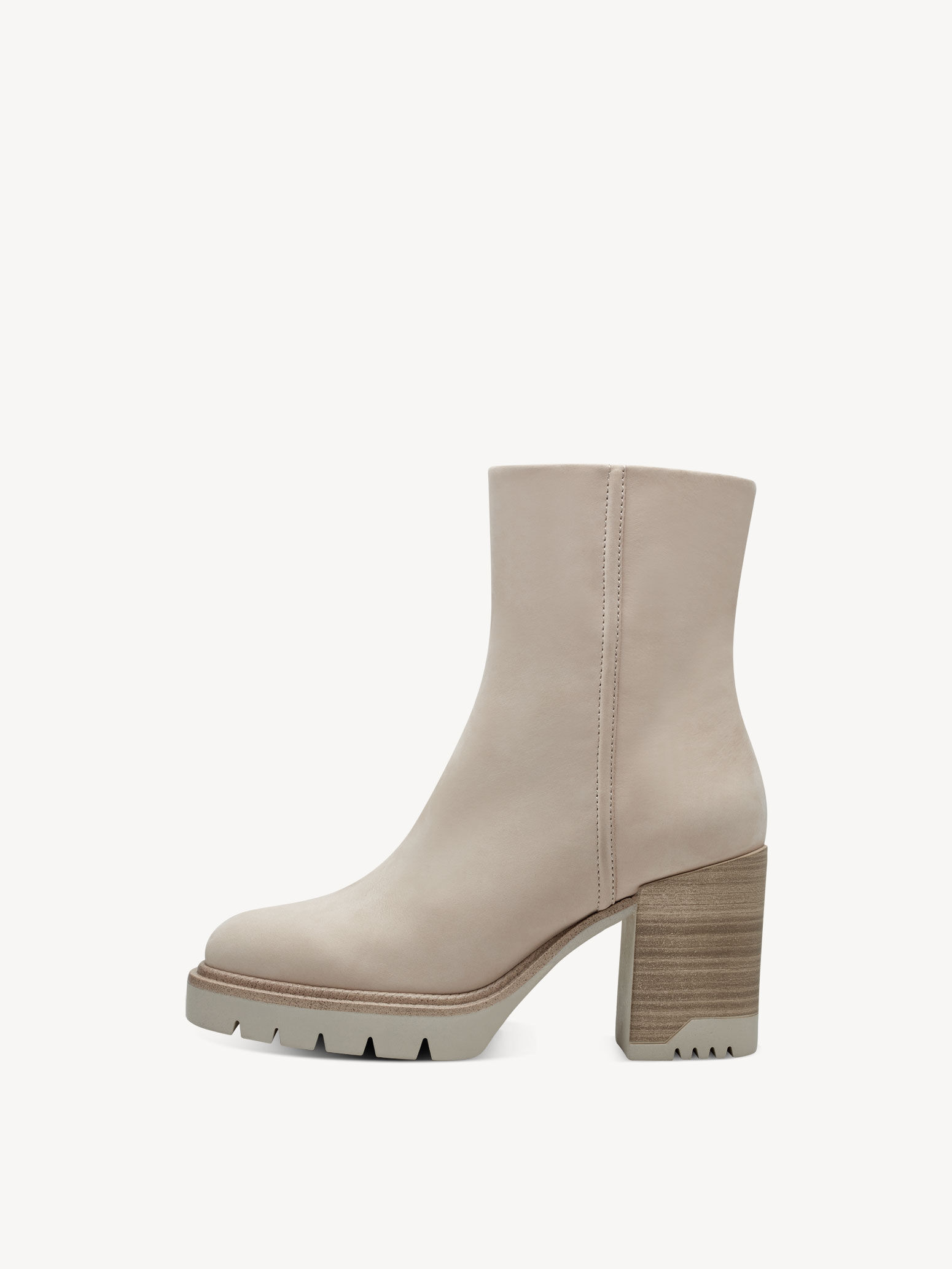 Bottine en cuir - beige