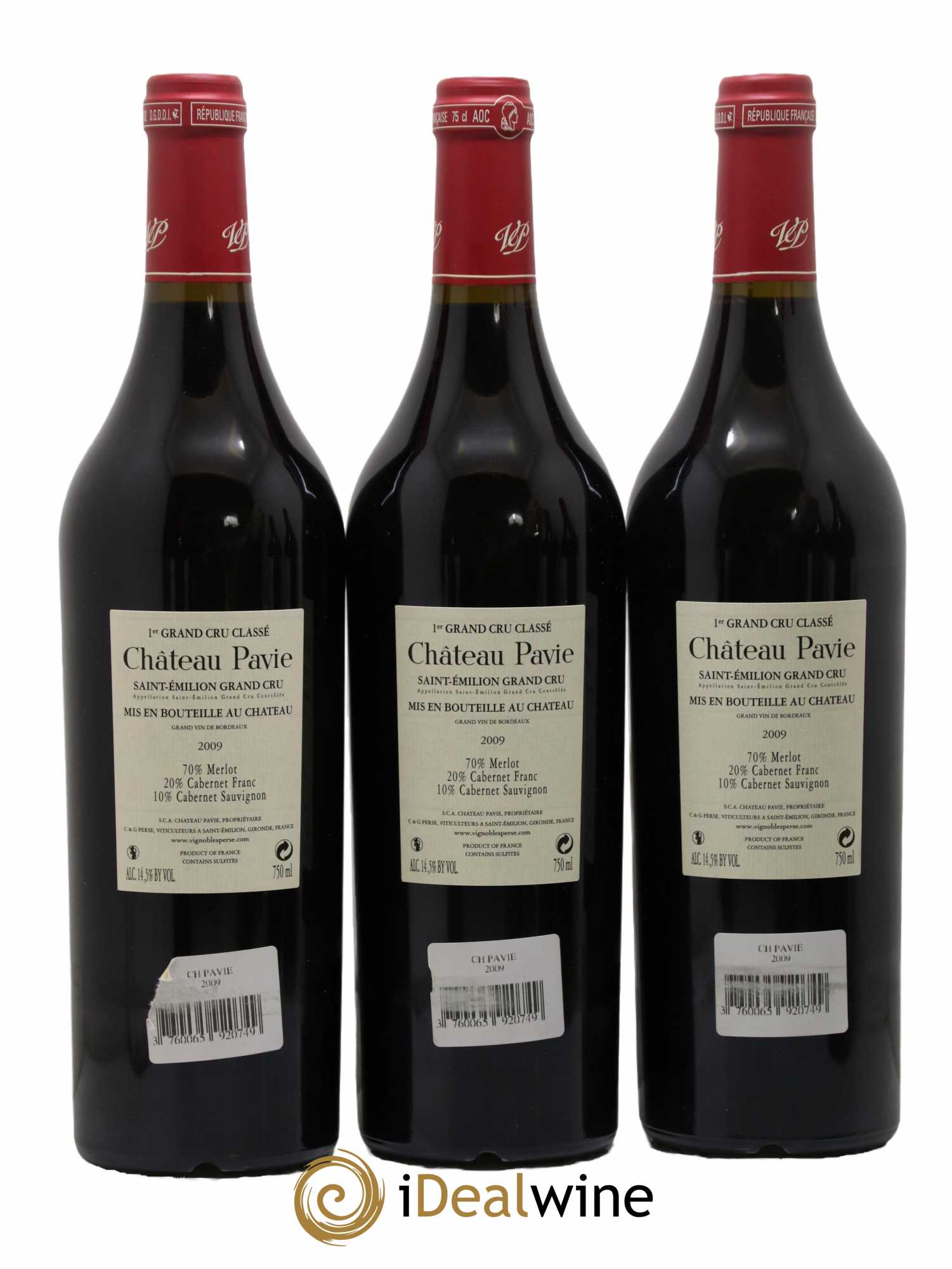 Château Pavie 1er Grand Cru Classé A  2009 - Lot de 6 Bouteilles