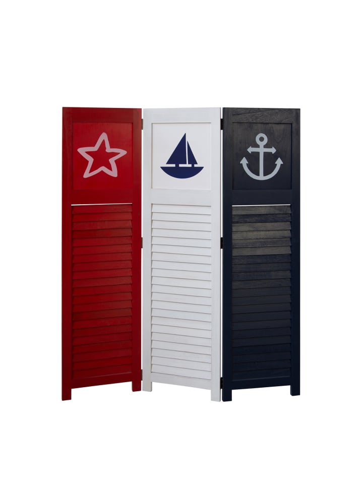 Homestyle4u 3-tlg. Paravent in Weiß 105x130 günstig kaufen onesize