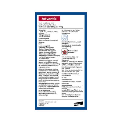 Advantix® 400 Spot-on für Hunde, von 25 bis 40 kg