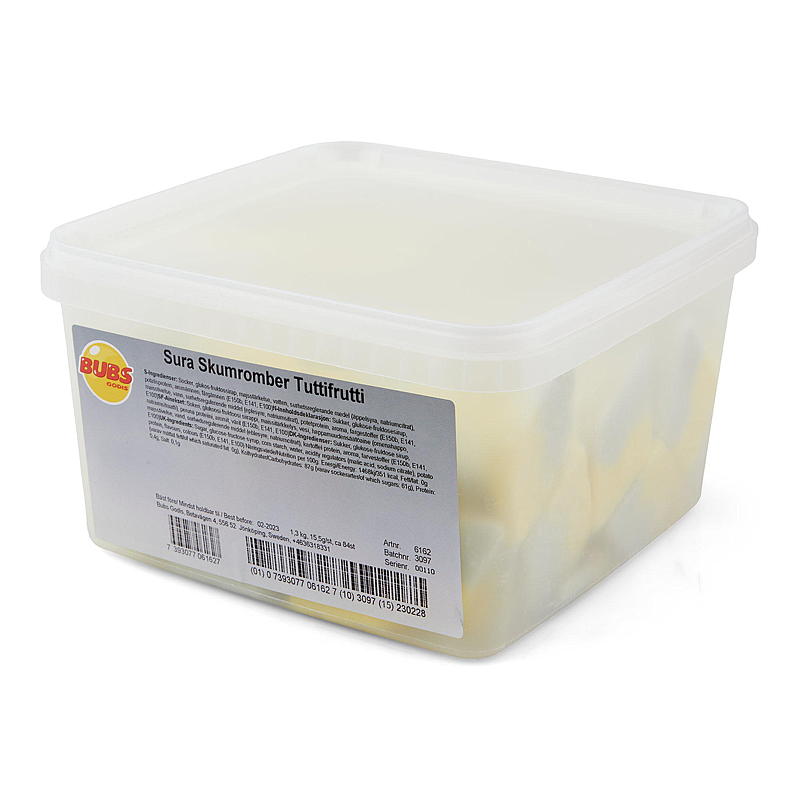 Bubs Sure skumromber 1,3 kg tuttifrutti