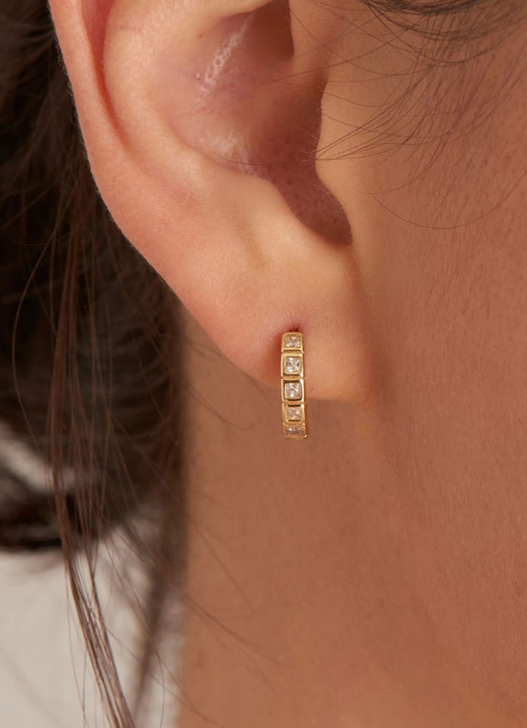 Ania Haie Glam Huggie gold-plated earrings
