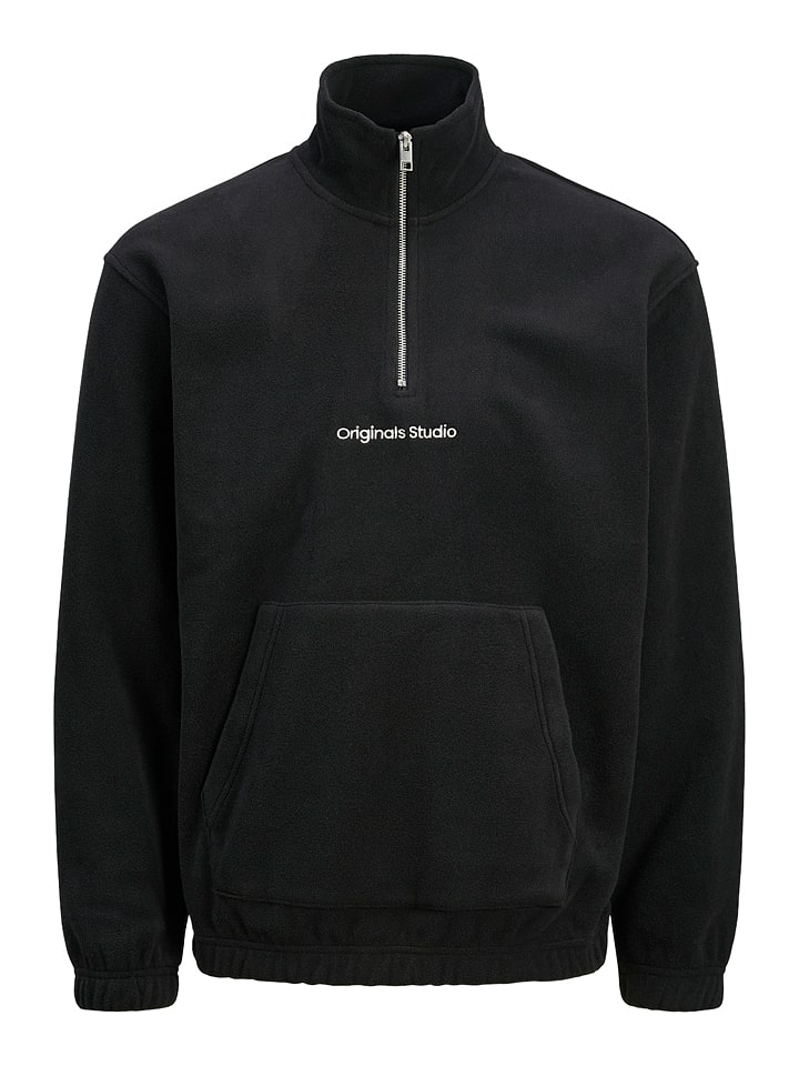 Jack & Jones Fleecepullover in Schwarz günstig kaufen