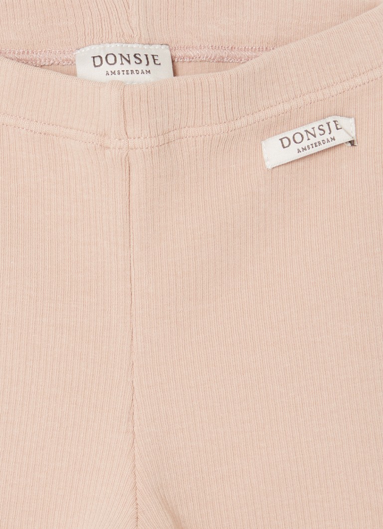 Leggings caneladas Joline da Donsje Amsterdam, feitas de algodão orgânico.