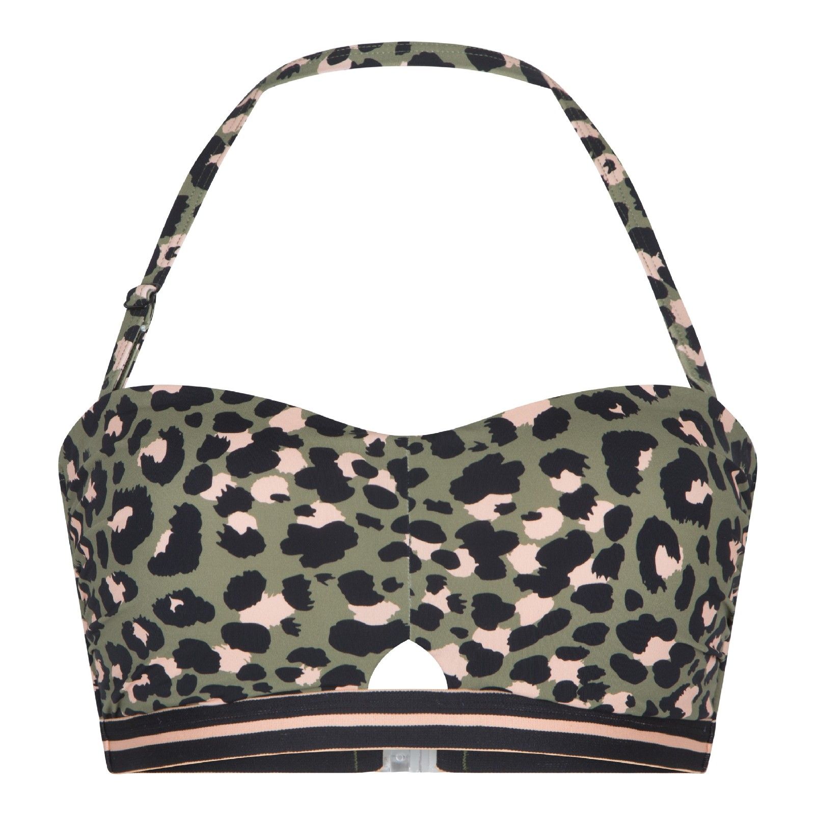 LingaDore 7105BB Leopardendruck Bandeau-Bikini Oberteil