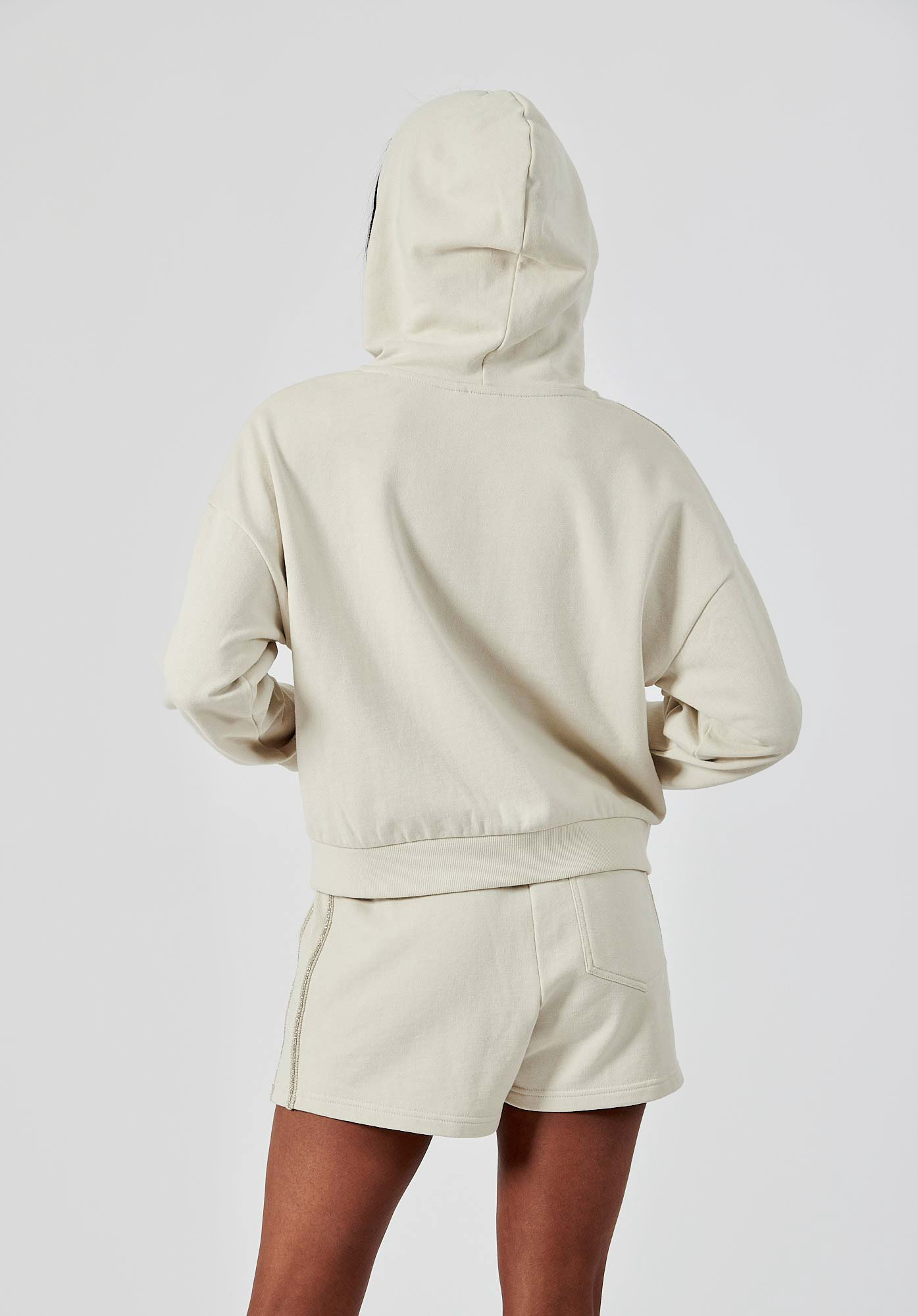 FEIA   Sweat zippé écru femme 100% coton