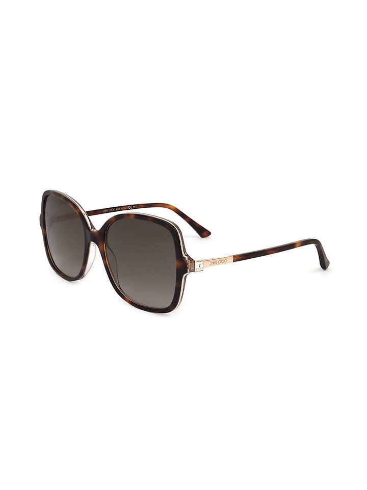 Jimmy Choo Damen-Sonnenbrille in Braun günstig kaufen 57