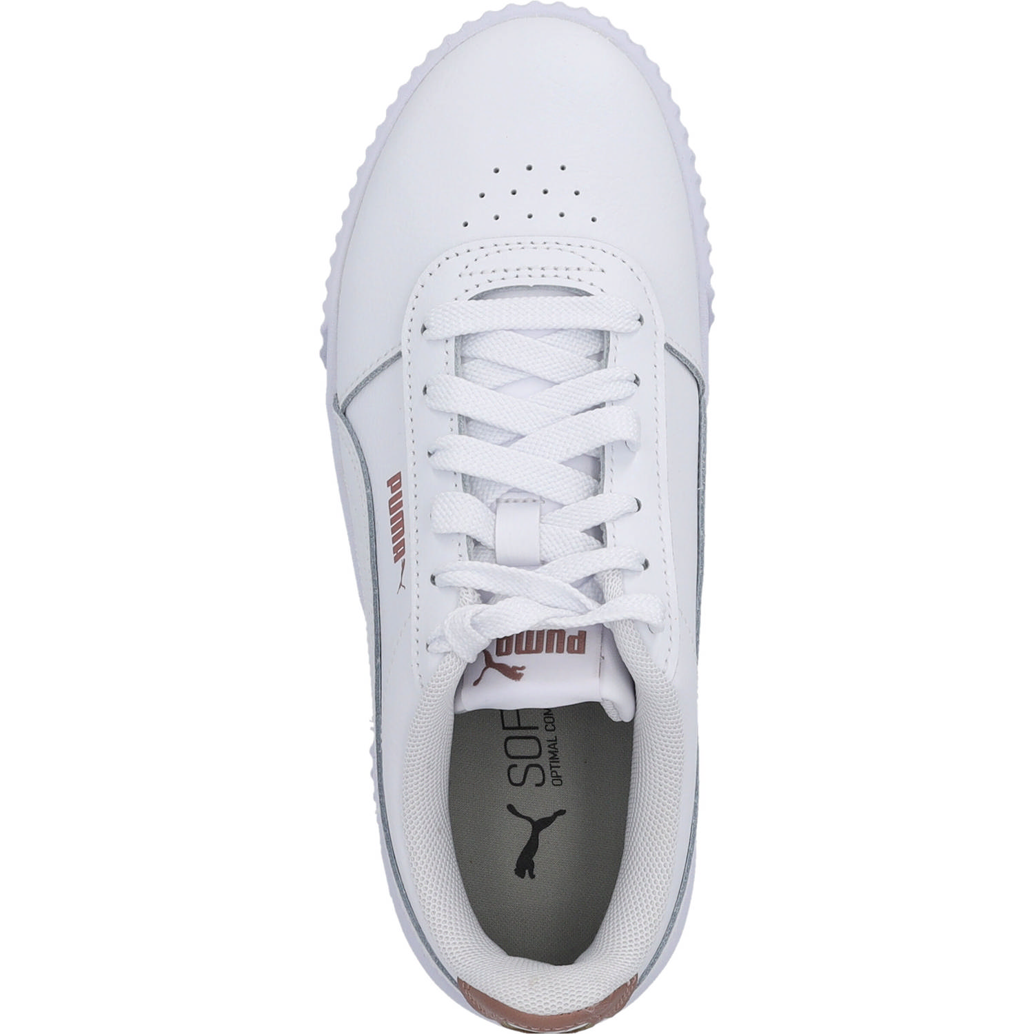 Puma Carina RG 373081, Sneakers Low, Damen, Weiß (White/Rose)