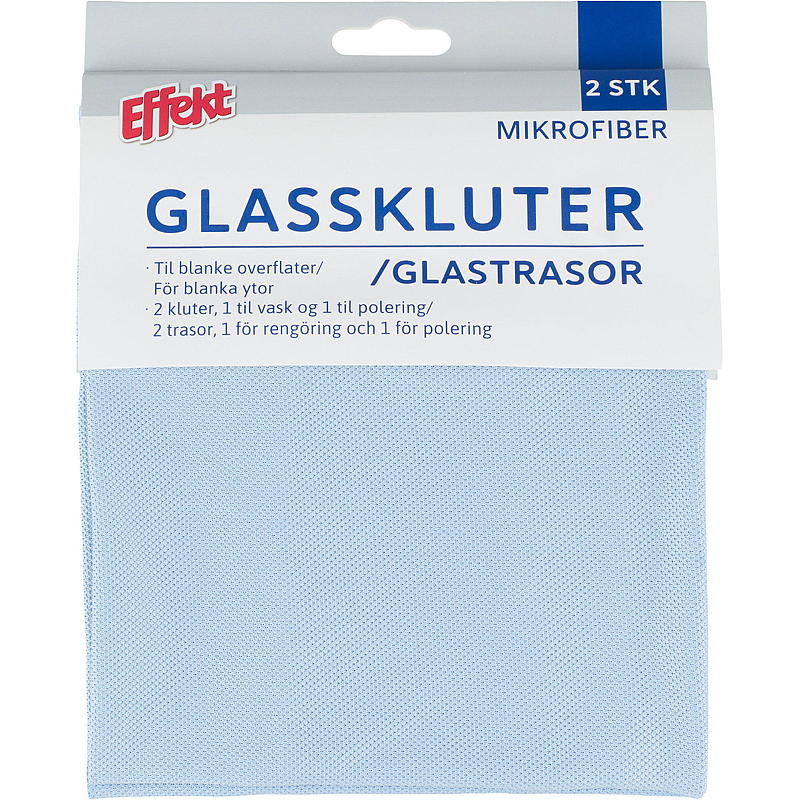 Effekt Glassklut 2-pk Microfiber, Effekt
