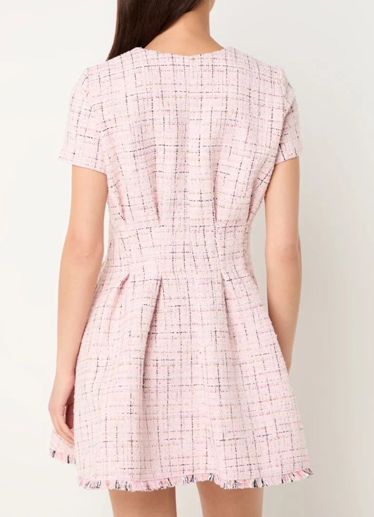 Maje  Mini blousejurk met tweed-look en lurex
