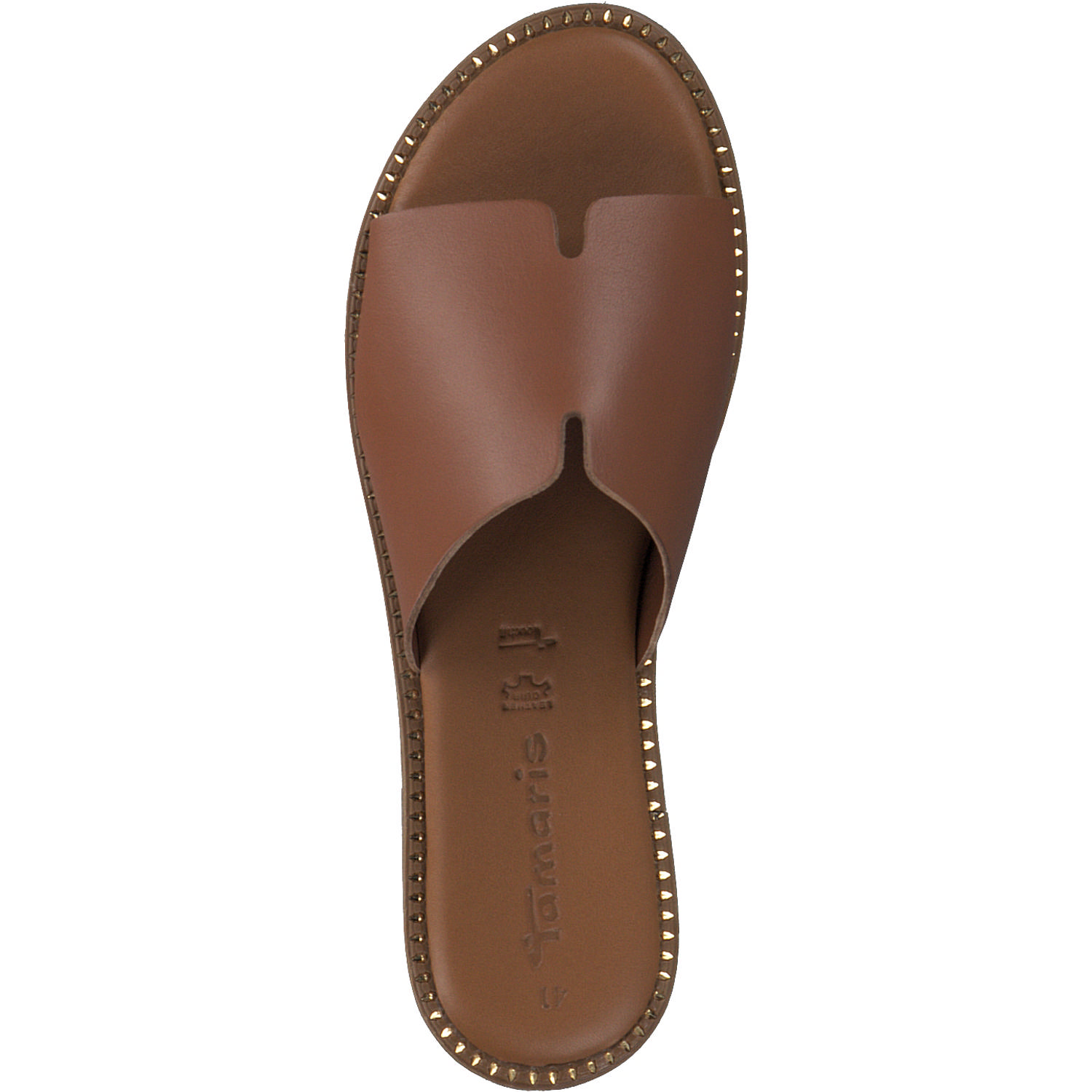 Tamaris 27135-42, Plateau-Pantoletten, Damen, cognac
