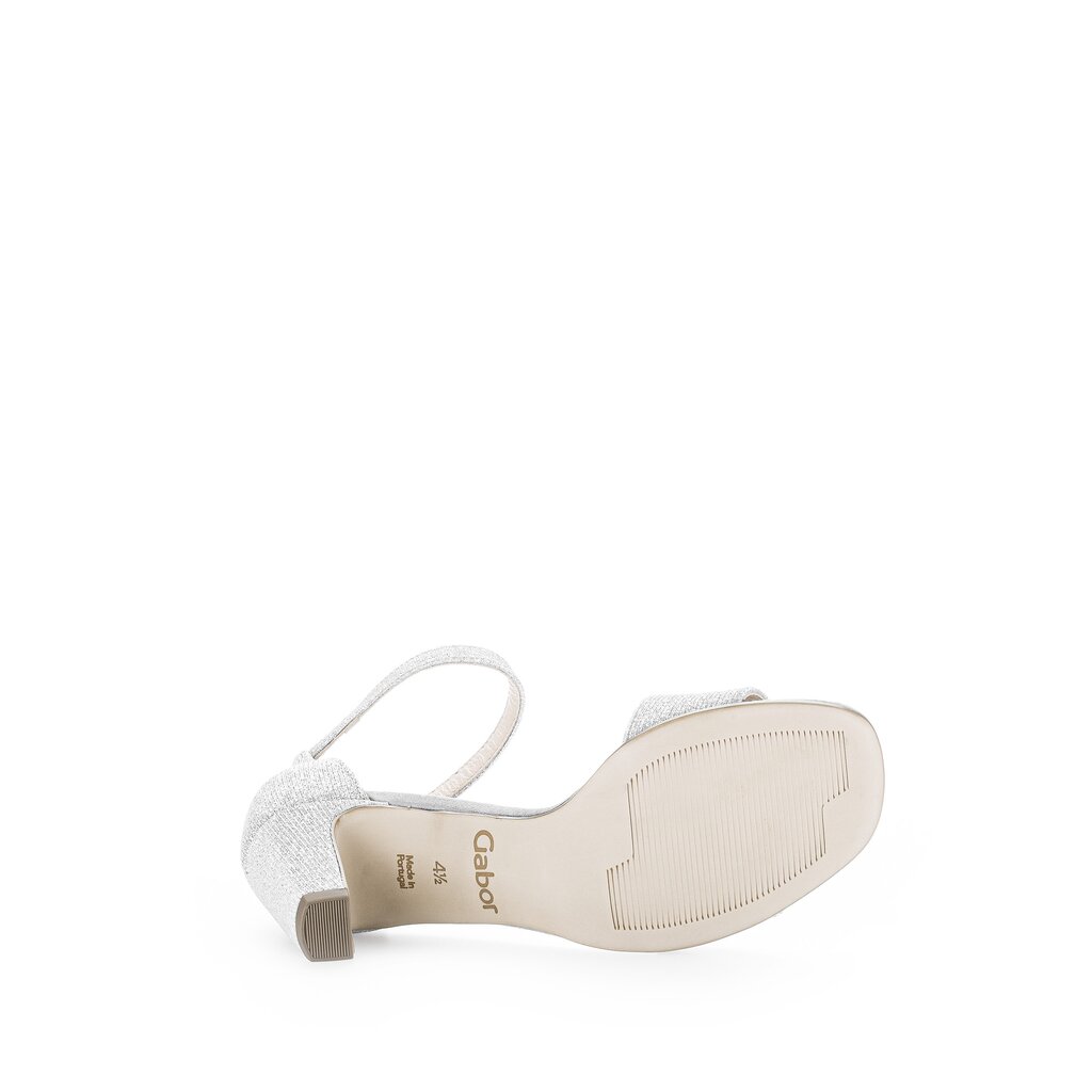 Gabor fashion Riemchensandale silber