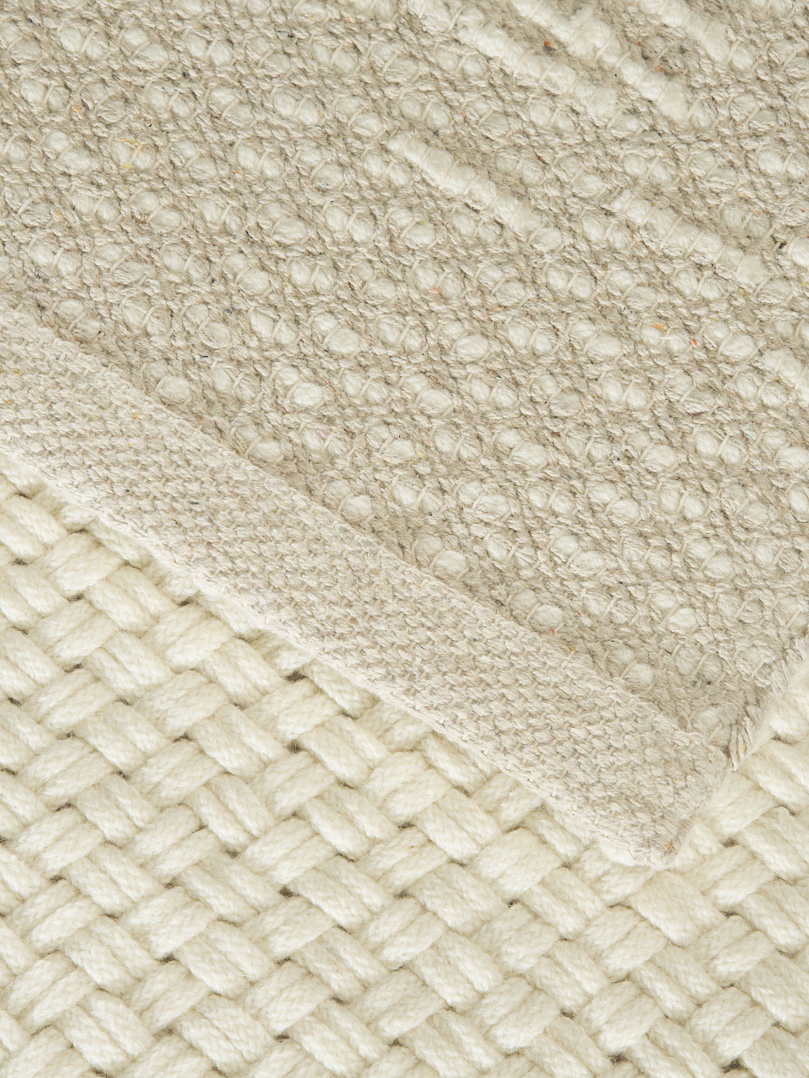 Aarbogen Woll-Teppich, White