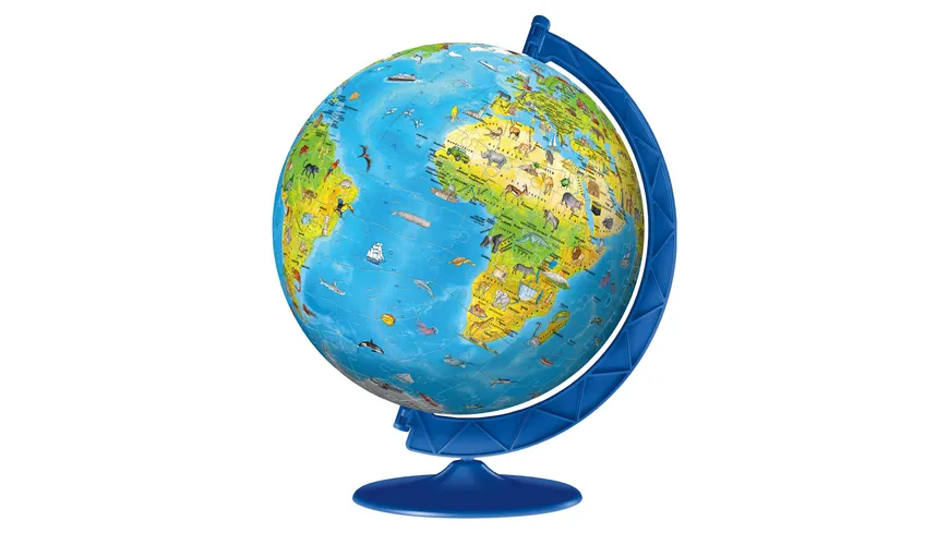 Ravensburger Puzzle - 3D Puzzle-Ball - Kinderglobus in deutscher Sprache, 180 Teile