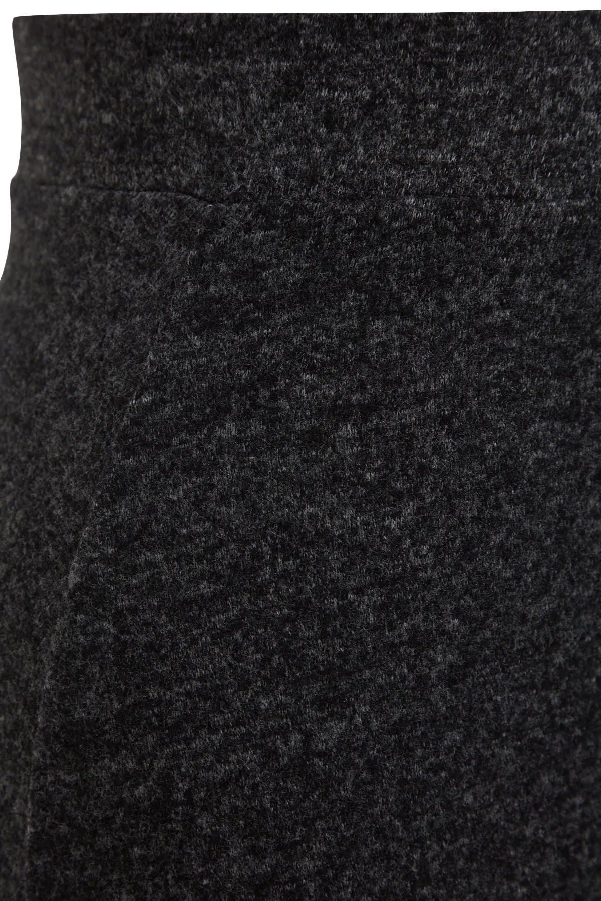 Trendyol Collection  Anthrazitfarbener, weicher Strickrock mit ausgestellter Form und hoher Taille TWOAW24ET00249