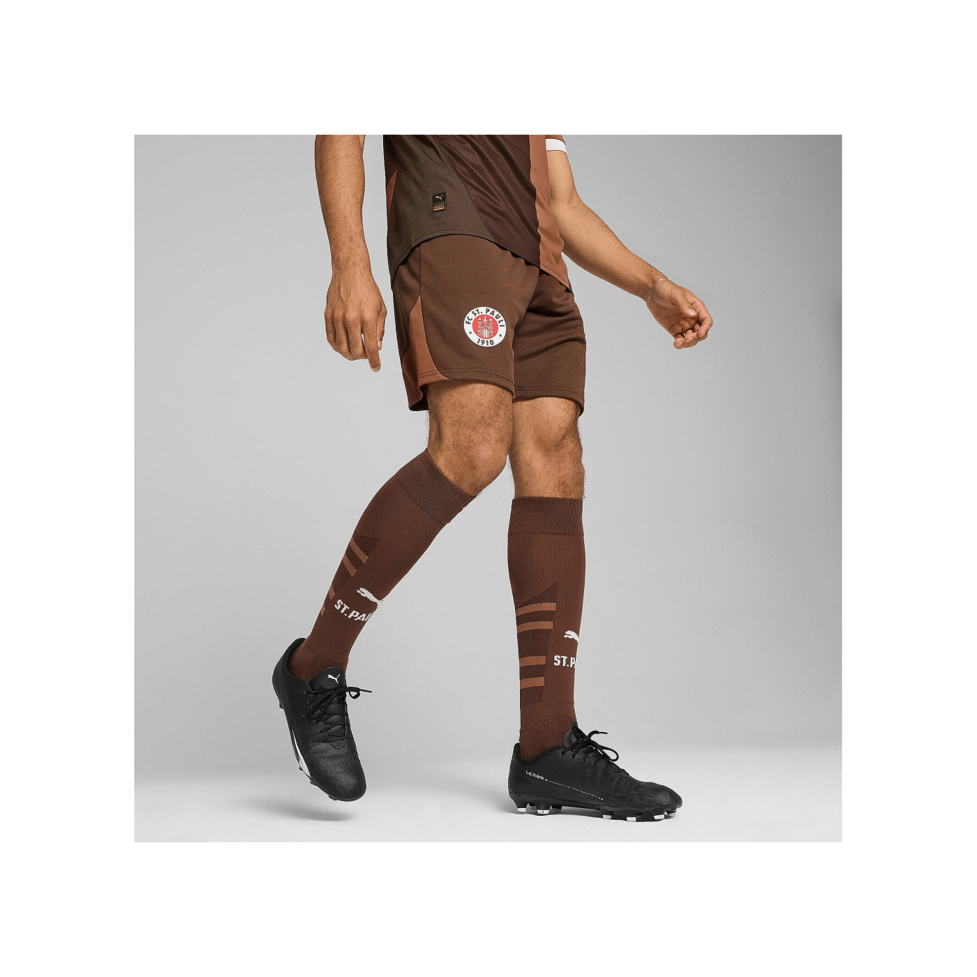 PUMA FC St. Pauli Short Home 2024/2025 Braun F01