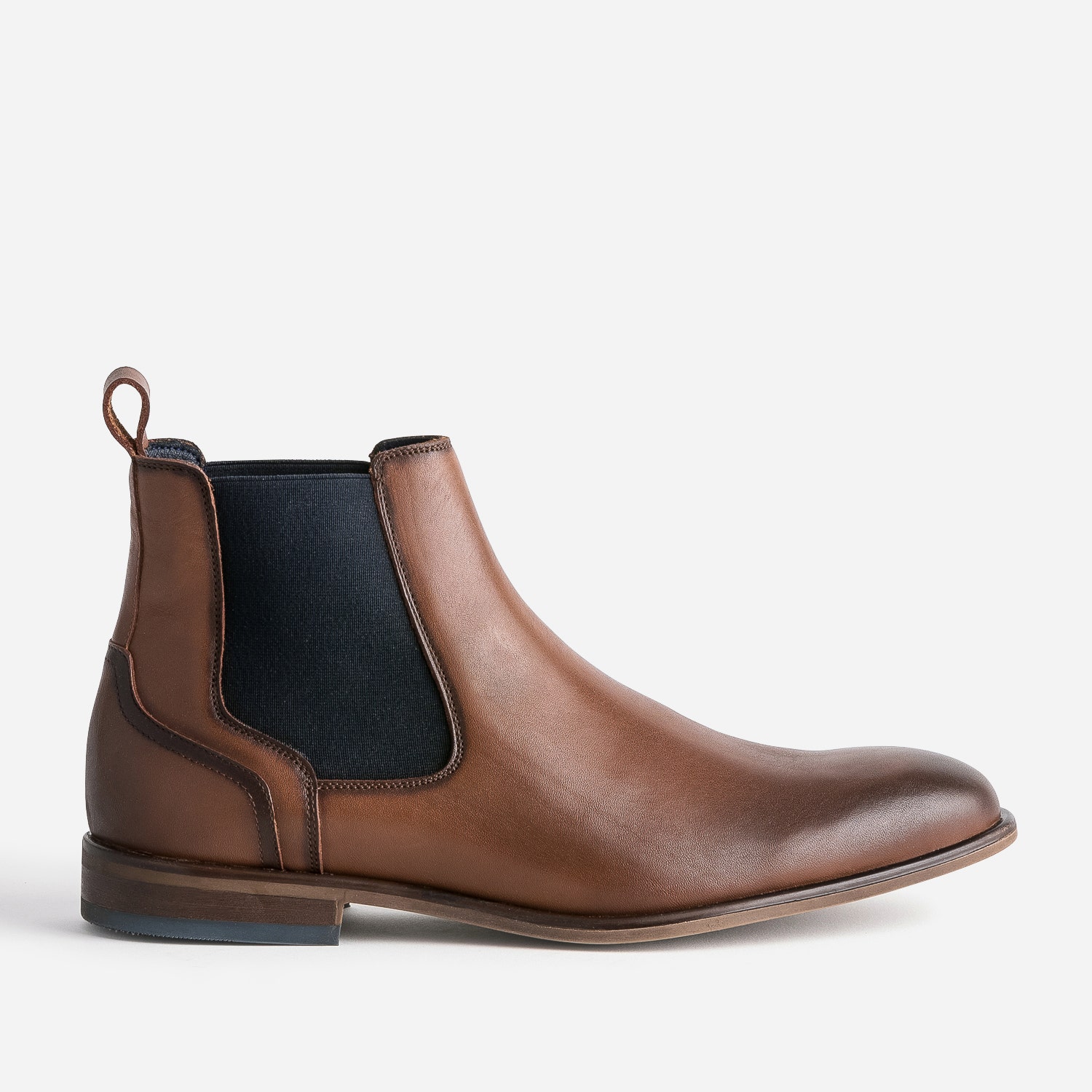 Chelsea boots cognac en cuir