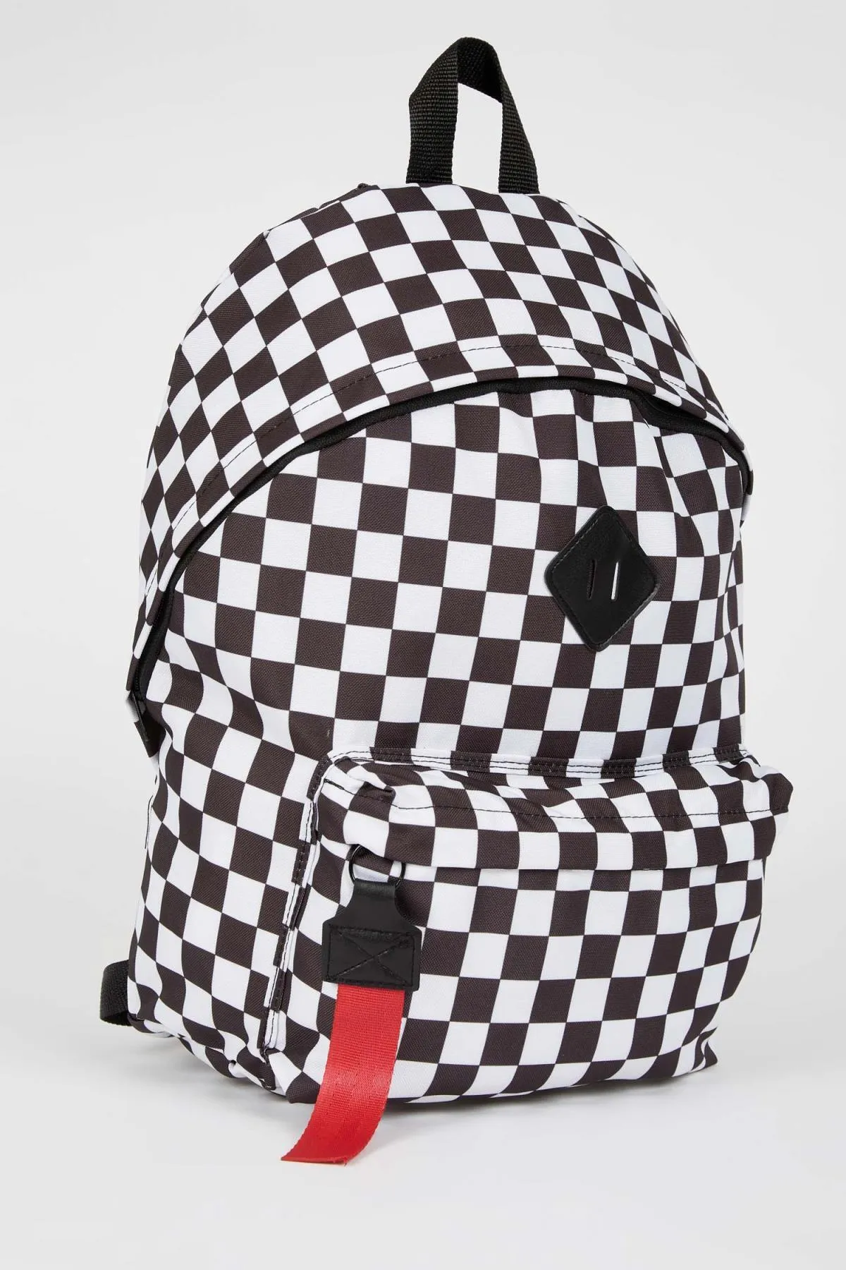 DeFacto  Schulrucksack mit Schachbrettmuster, Unisex, selbstheilend, wasserabweisend V3075azns