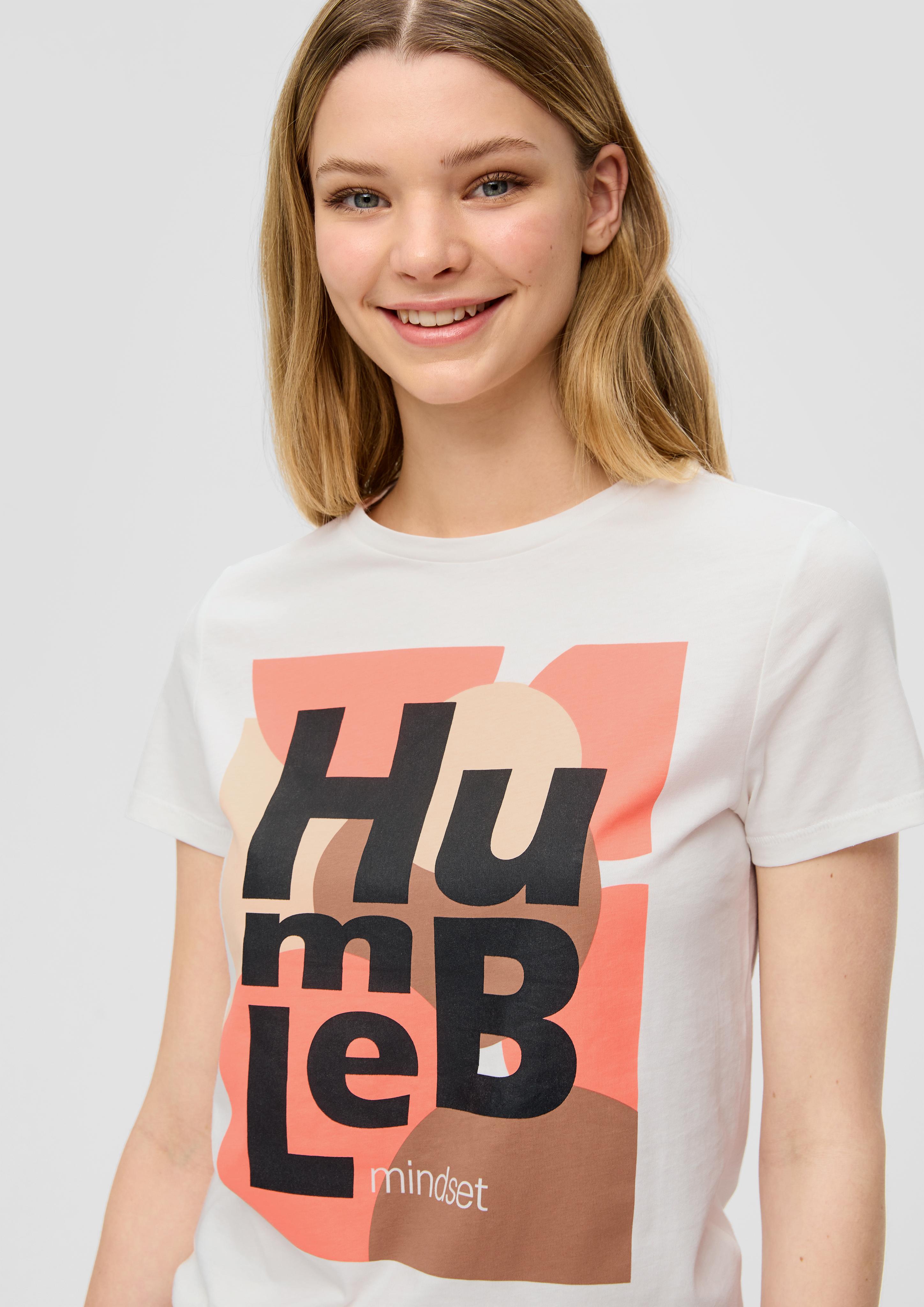 Baumwollshirt mit Frontprint  2141070-02D0