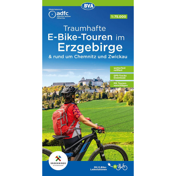 ADFC TRAUMHAFTE E-BIKE-TOUREN IM ERZGEBIRGE - Fahrradkarte