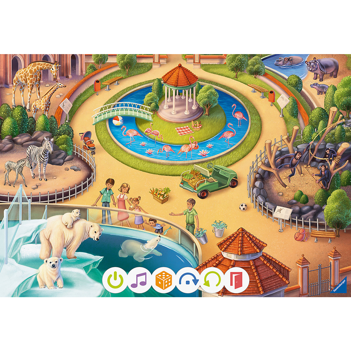 tiptoi® Puzzle für kleine Entdecker: Zoo, 2 x 12 Teile