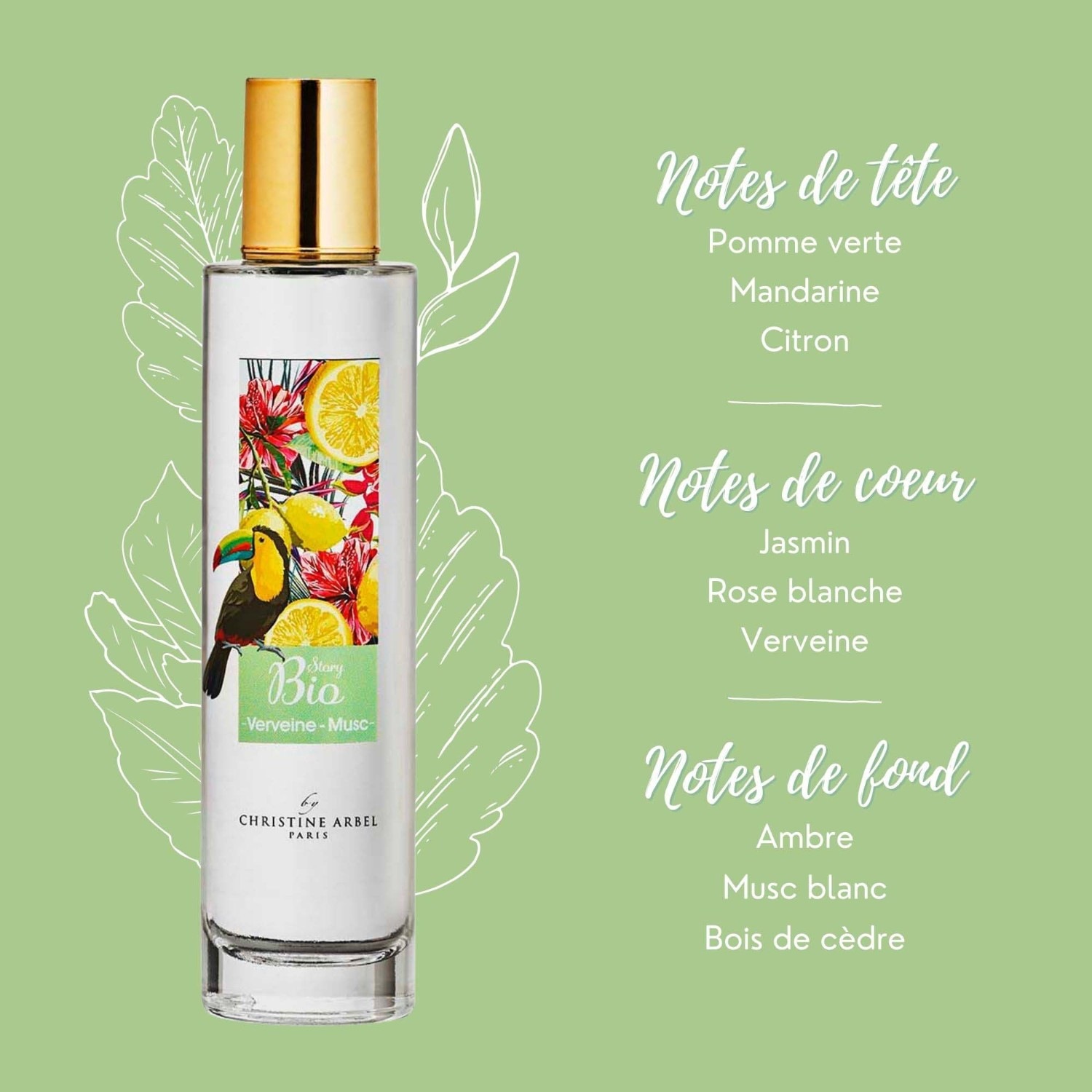 Christine Arbel STORY ORGANIC Verbena Musk EDT 50 ml