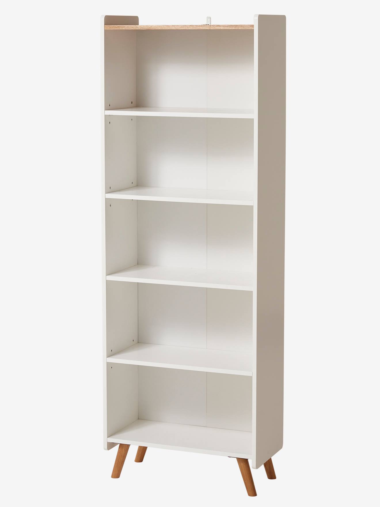 Vertbaudet Kinder Bücherregal KONFETTI - weiß/natur