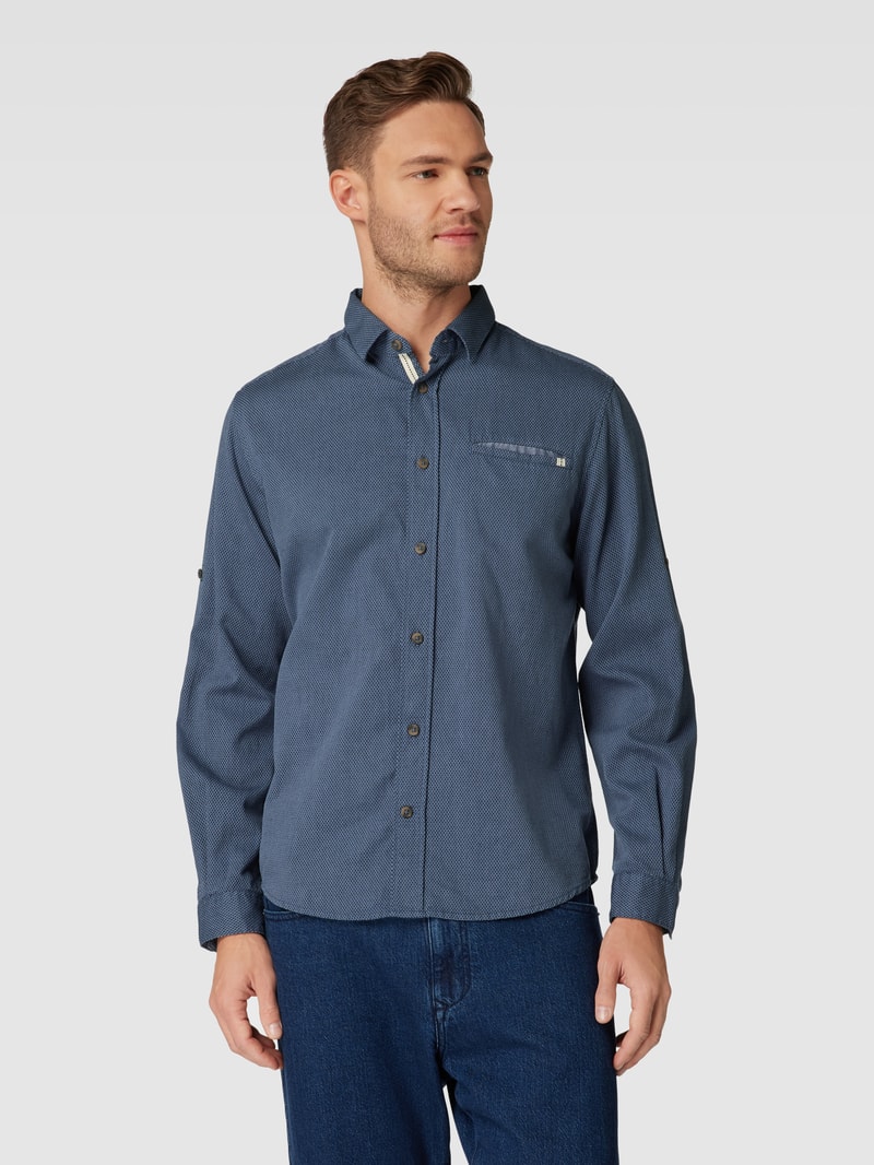 Regular Fit Freizeithemd mit Kentkragen in royalblau