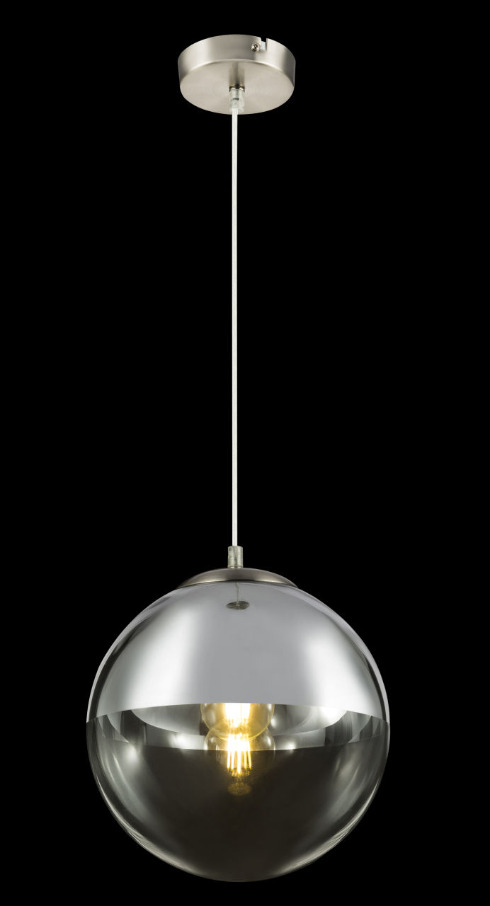 Globo Lighting - VARUS - Hängeleuchte Metall Nickel matt, 1x E27