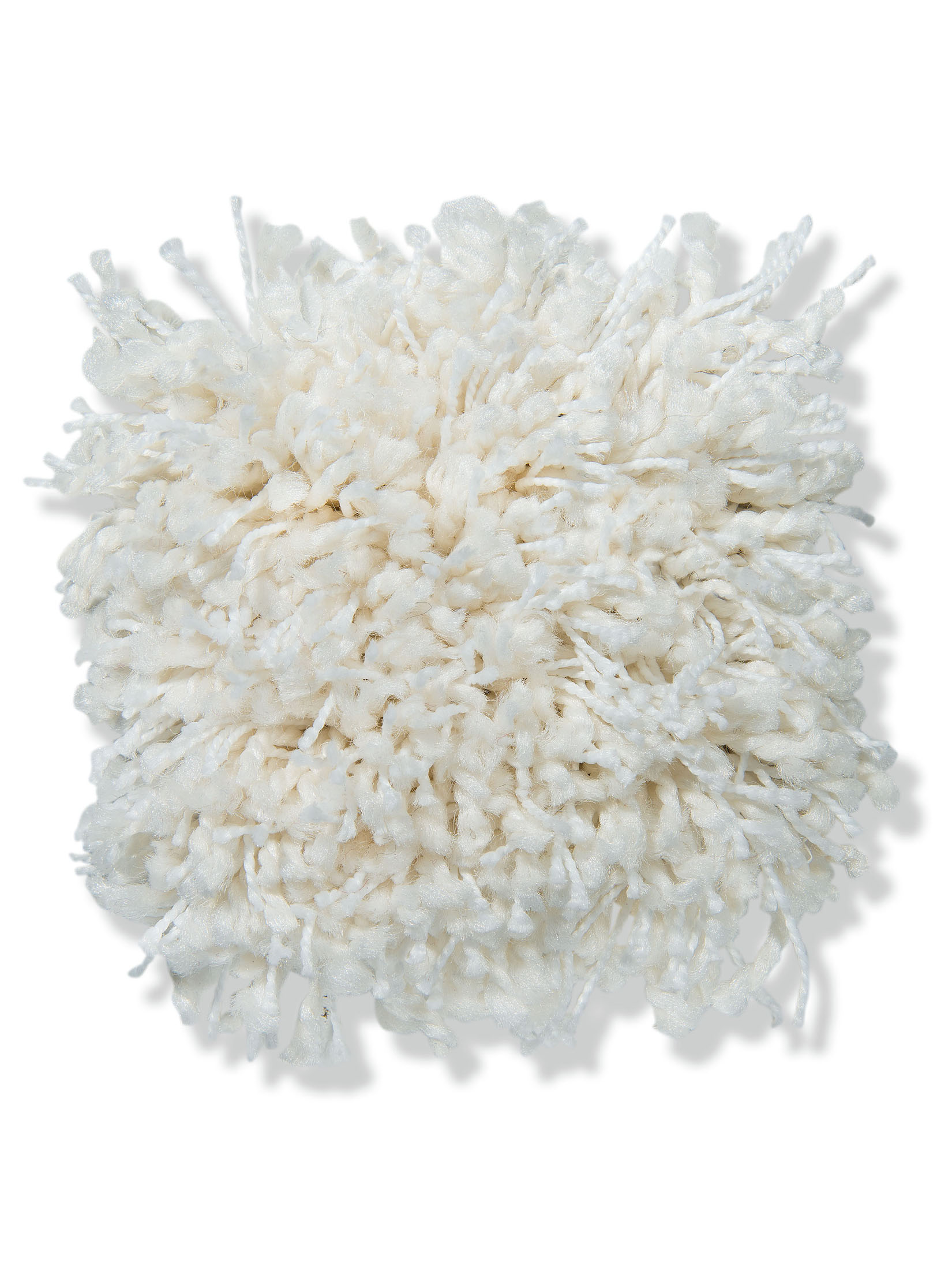 Luxury Shaggy Langflor-Teppichboden, Weiss