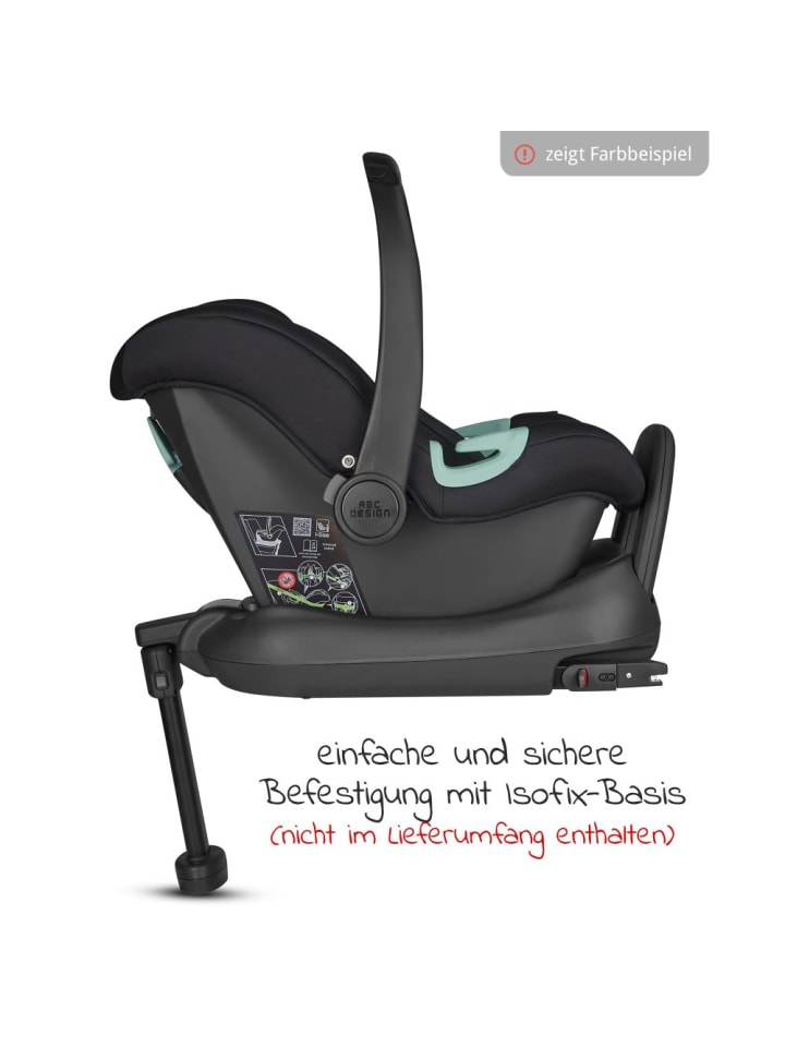 ABC-Design Babyschale Tulip (Autositz Gruppe 0  / i-Size) - Graphite in grau,schwarz günstig kaufen onesize