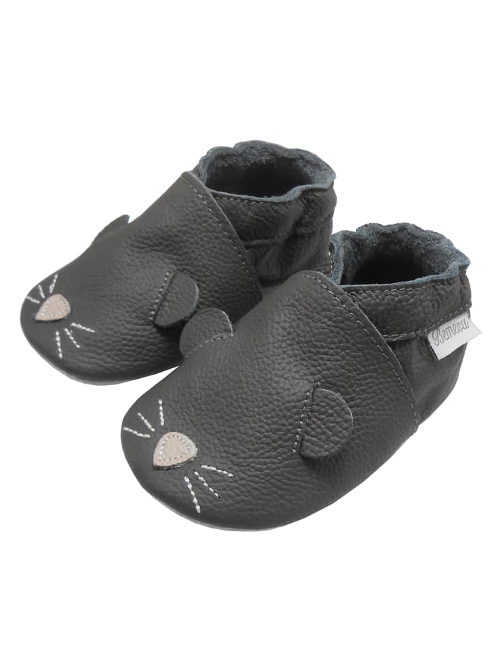 Yalion Leder-Krabbelschuhe 
