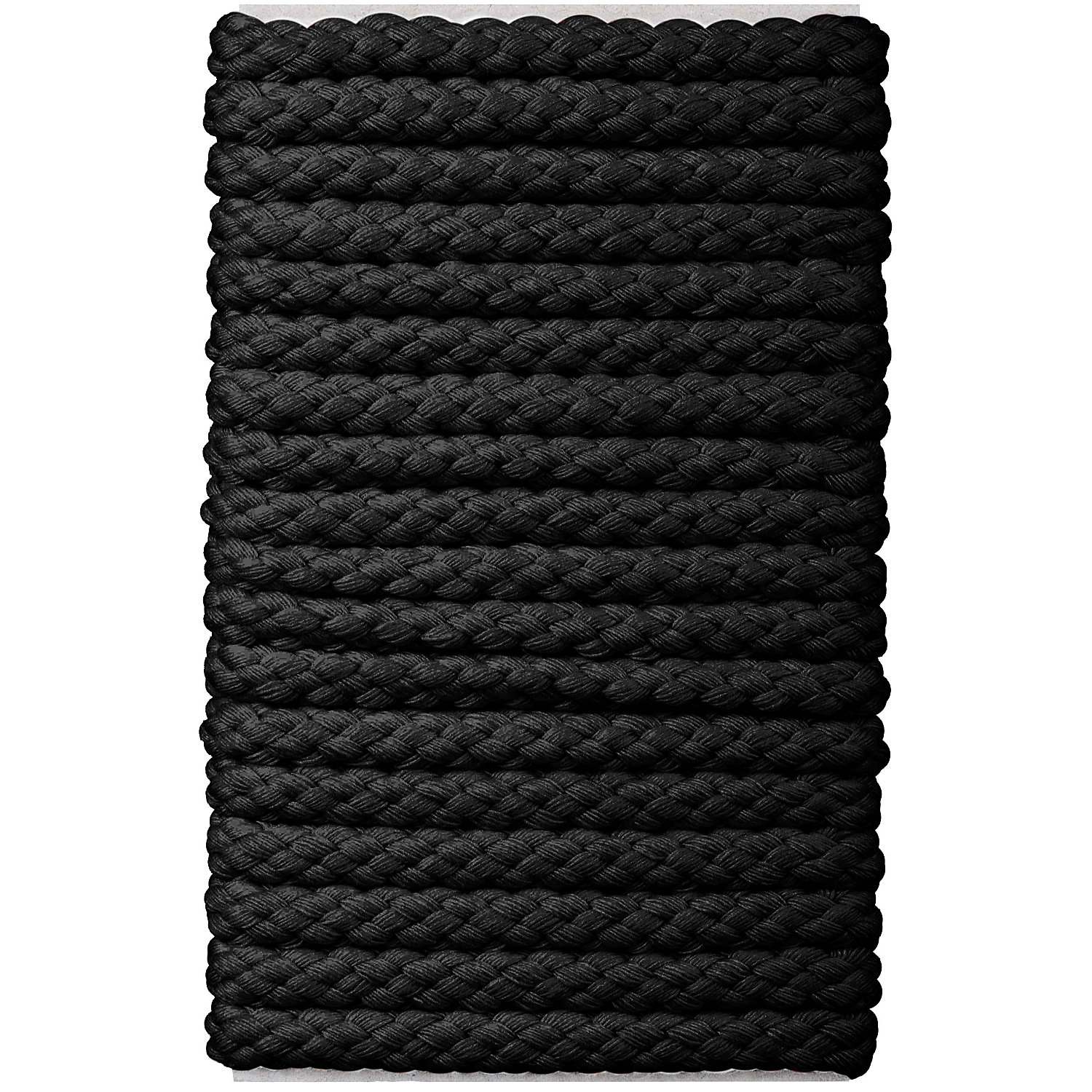 buttinette Kordel für Bekleidung, schwarz, 8 mm Ø, Länge: 5 m