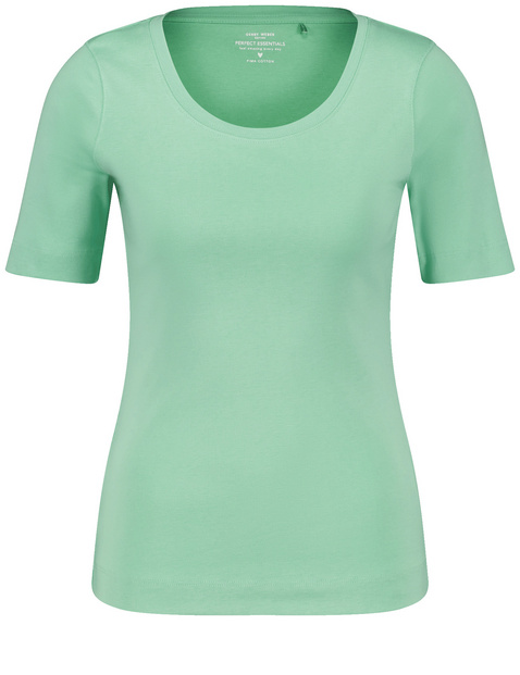 Basic T-Shirt aus Baumwolle