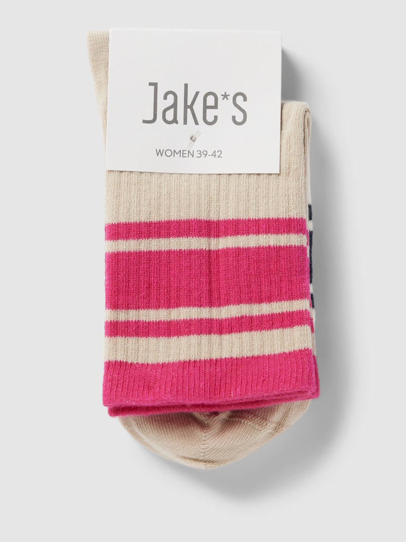 Socken im unifarbenen Design im 2er-Pack in pink