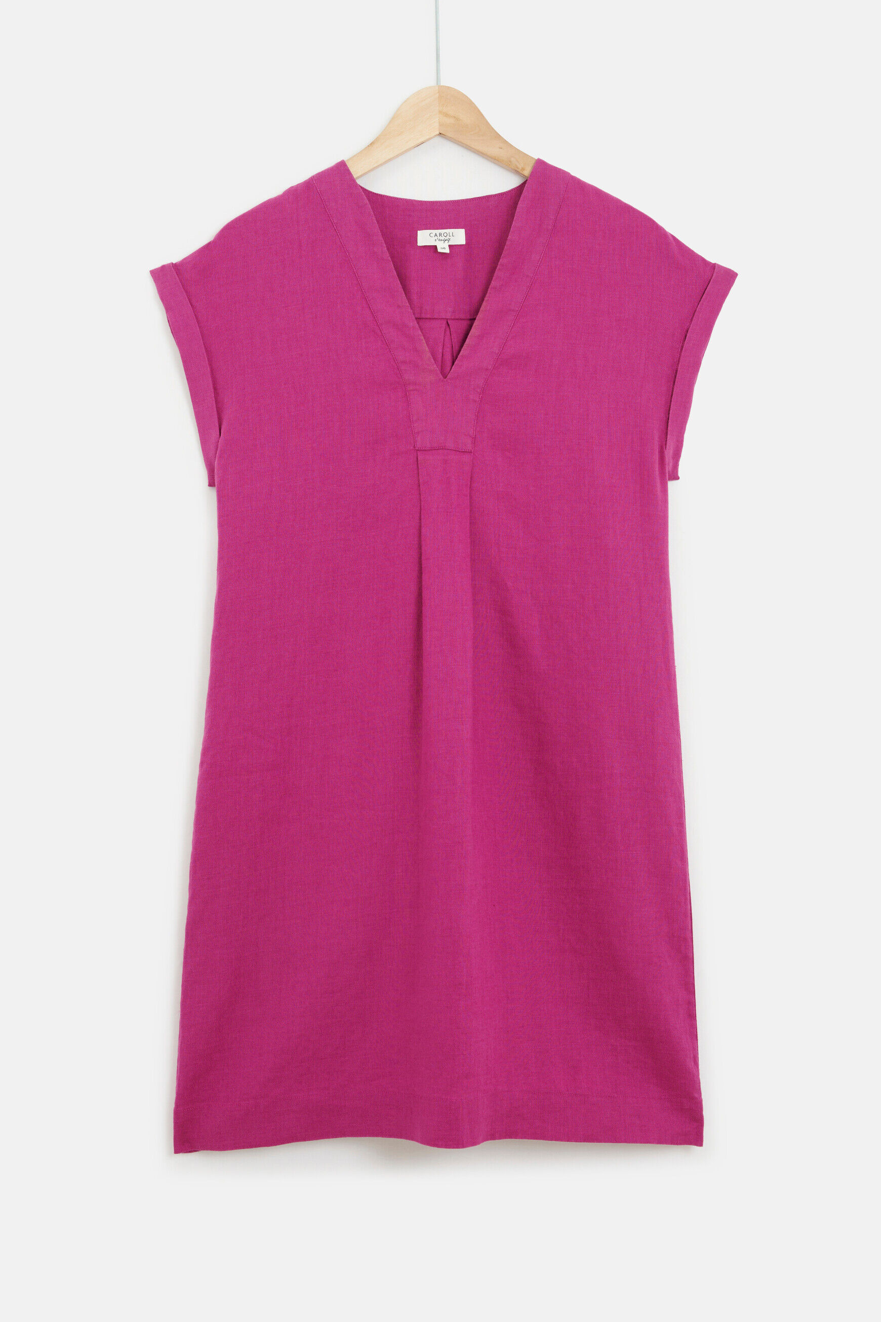 robe mirabelle 100% lin violet femme