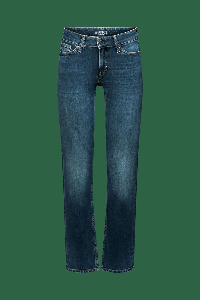 Gerade Jeans mit mittelhohem Bund