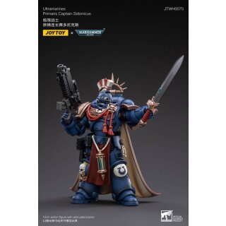 Warhammer 40k Actionfigur 1/18 Ultramarines Primaris Captain Sidonicus 12 cm