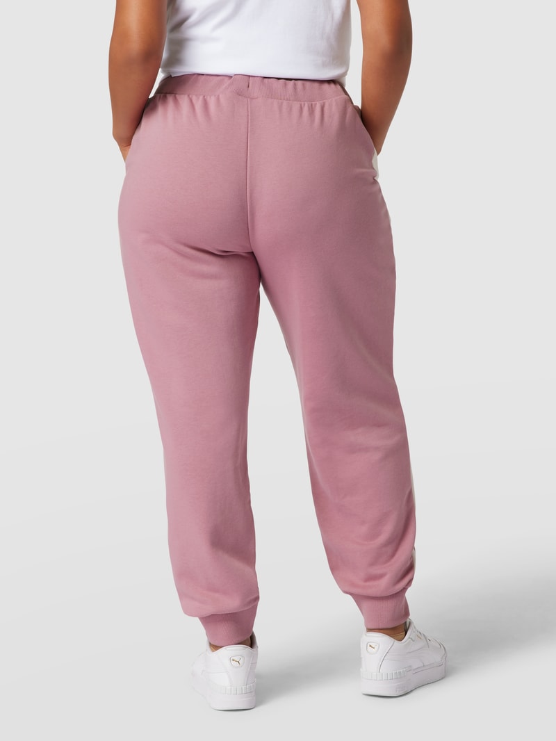 PLUS SIZE Sweatpants mit Label-Stitching in altrosa