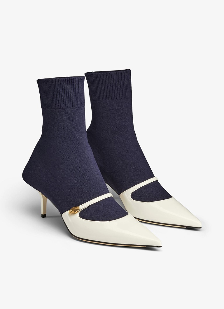 Stivaletto Jimmy Choo Carolyn AB 60 con dettagli in pelle verniciata