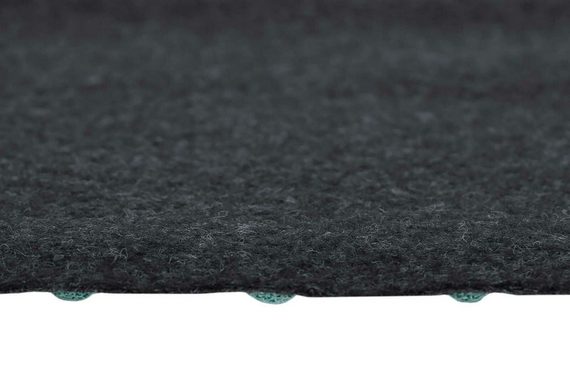 Kunstrasen Meterware 400 cm breit, misento, rechteckig, Höhe: 4 mm, pflegeleicht, strapazierfähig, zuschneidbar, mit Noppen zur Drainage