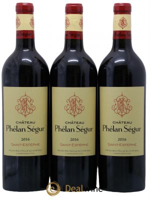 Château Phélan Ségur  2016 - Lot de 3 Bouteilles
