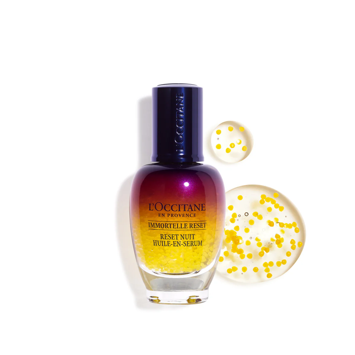 Immortelle Reset Nuit Huile-En-Serum - Tratament de noapte antirid, Ser de fata antirid